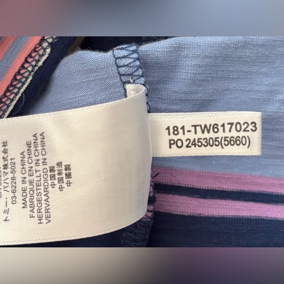 Tommy Bahama Shoreside Stripe T-shirt Dress NWOT Size L - Picture 8 of 9